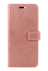 BASEY. Hoes Geschikt voor Samsung S23 Ultra Hoesje Bookcase Hoes Flip Case Book Cover - Hoesje Geschikt voor Samsung Galaxy S23 Ultra Hoes Book Case Hoesje - Rosé goud