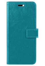 BASEY. Hoes Geschikt voor Samsung S23 Ultra Hoesje Bookcase Hoes Flip Case Book Cover - Hoesje Geschikt voor Samsung Galaxy S23 Ultra Hoes Book Case Hoesje - Turquoise