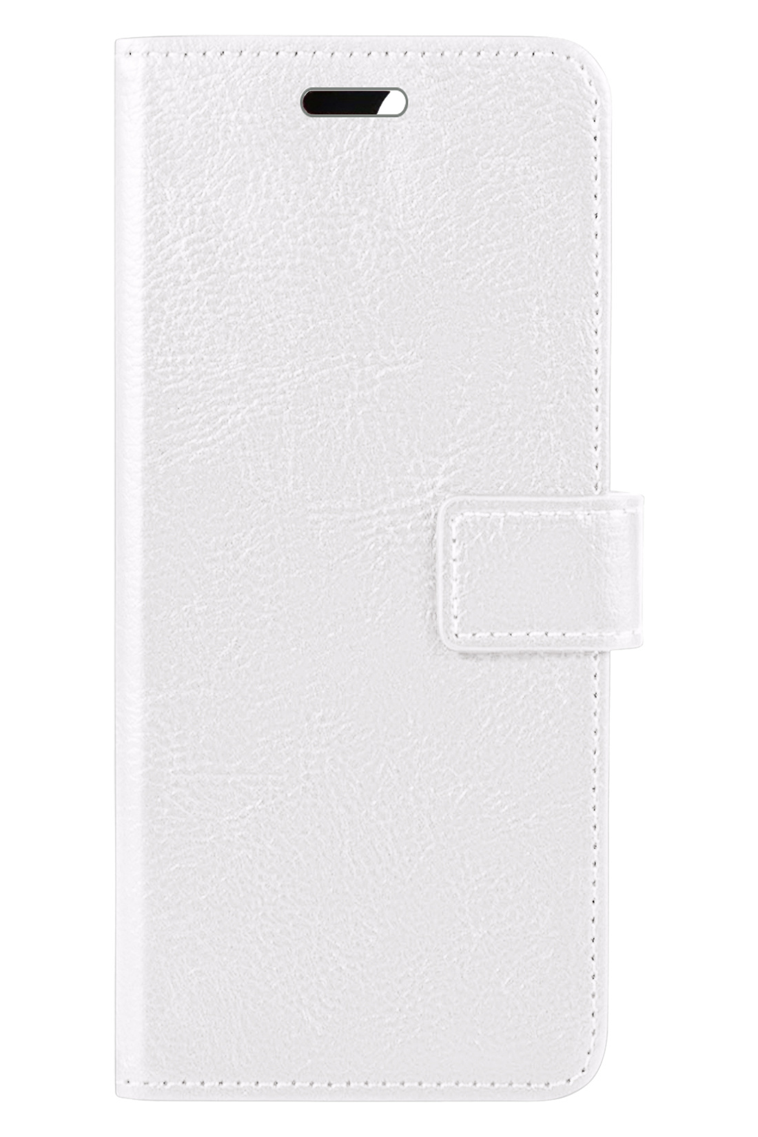 BASEY. Hoes Geschikt voor Samsung S23 Ultra Hoesje Bookcase Hoes Flip Case Book Cover - Hoesje Geschikt voor Samsung Galaxy S23 Ultra Hoes Book Case Hoesje - Wit