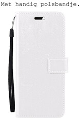 BASEY. Hoes Geschikt voor Samsung S23 Ultra Hoesje Bookcase Hoes Flip Case Book Cover - Hoesje Geschikt voor Samsung Galaxy S23 Ultra Hoes Book Case Hoesje - Wit