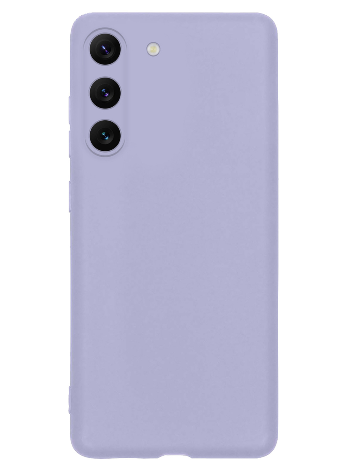 NoXx Hoes Geschikt voor Samsung S23 Hoesje Cover Siliconen Back Case Hoes Met Screenprotector - Lila