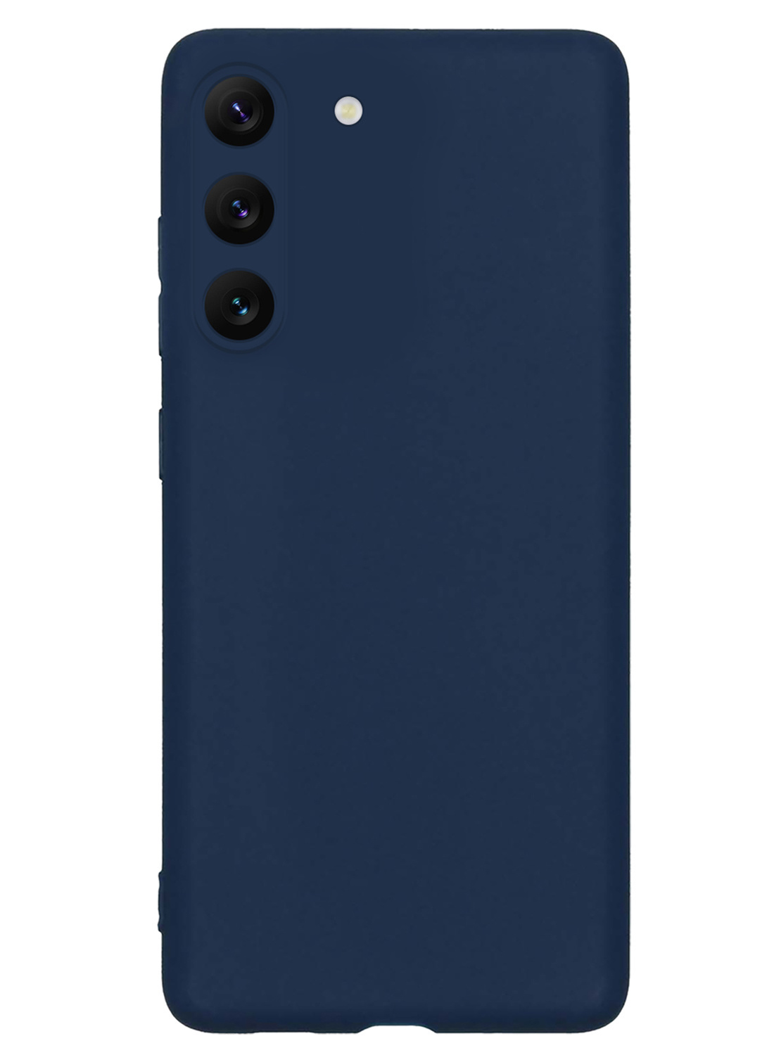 NoXx Hoes Geschikt voor Samsung S23 Hoesje Cover Siliconen Back Case Hoes Met 2x Screenprotector - Donkerblauw