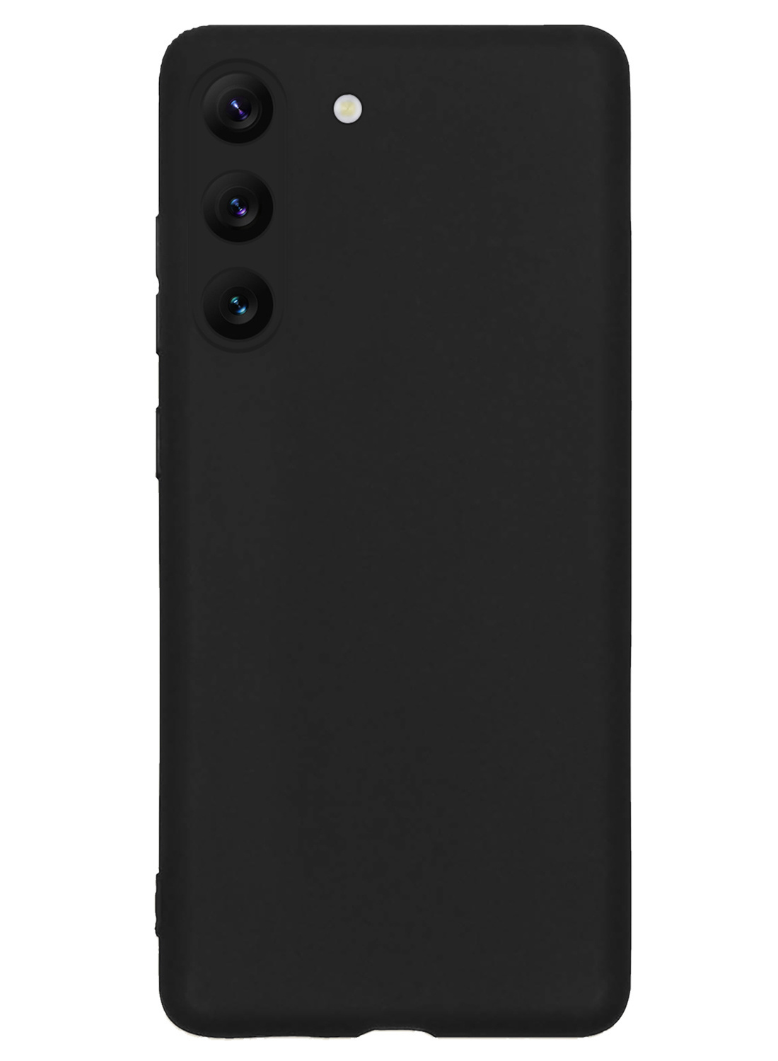 NoXx Hoes Geschikt voor Samsung S23 Hoesje Cover Siliconen Back Case Hoes Met 2x Screenprotector - Zwart