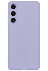 BASEY. Hoes Geschikt voor Samsung S23 Plus Hoesje Siliconen Back Cover Case - Hoesje Geschikt voor Samsung Galaxy S23 Plus Hoes Cover Hoesje - Lila