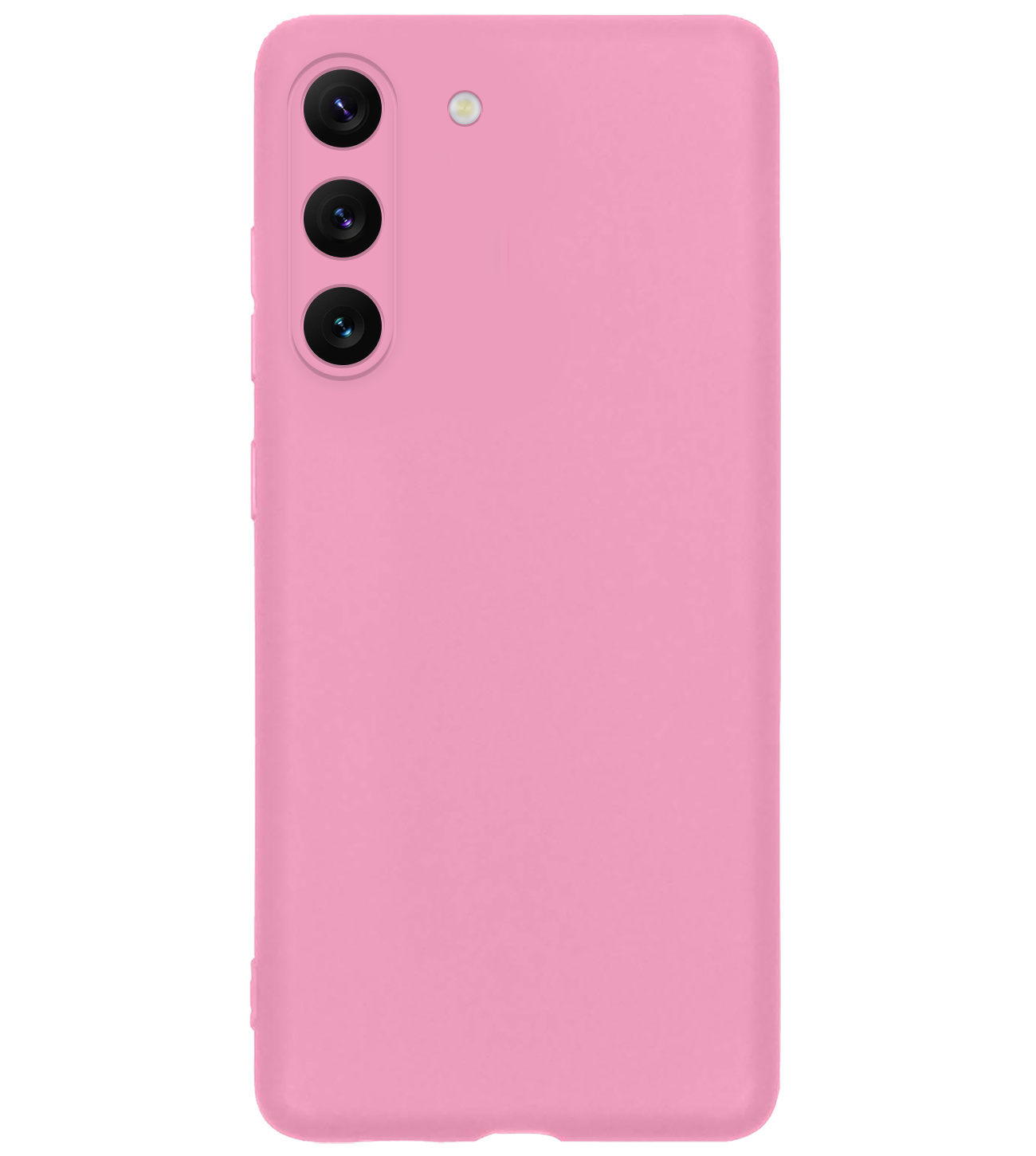 BASEY. Hoes Geschikt voor Samsung S23 Plus Hoesje Siliconen Back Cover Case - Hoesje Geschikt voor Samsung Galaxy S23 Plus Hoes Cover Hoesje - Lichtroze