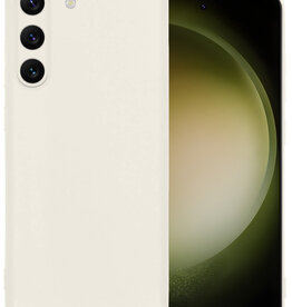 BASEY. BASEY. Samsung Galaxy S23 Plus Hoesje Siliconen - Wit