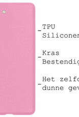 BASEY. Hoes Geschikt voor Samsung S23 Plus Hoesje Siliconen Back Cover Case - Hoesje Geschikt voor Samsung Galaxy S23 Plus Hoes Cover Hoesje - Lichtroze - 2 Stuks
