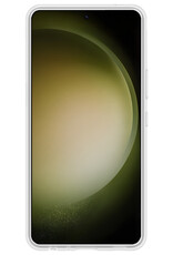 BASEY. Hoes Geschikt voor Samsung S23 Plus Hoesje Siliconen Back Cover Case - Hoesje Geschikt voor Samsung Galaxy S23 Plus Hoes Cover Hoesje - Transparant - 2 Stuks