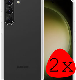 BASEY. BASEY. Samsung Galaxy S23 Plus Hoesje Siliconen - Transparant - 2 PACK