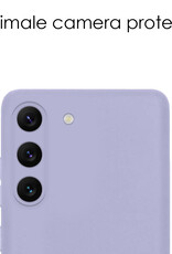 NoXx Hoes Geschikt voor Samsung S23 Plus Hoesje Cover Siliconen Back Case Hoes - Lila