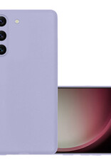 NoXx Hoes Geschikt voor Samsung S23 Plus Hoesje Cover Siliconen Back Case Hoes - Lila