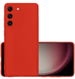 NoXx NoXx Samsung Galaxy S23 Plus Hoesje Siliconen - Rood