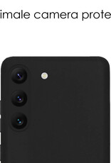 NoXx Hoes Geschikt voor Samsung S23 Plus Hoesje Cover Siliconen Back Case Hoes - Zwart