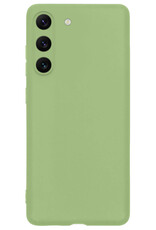 Nomfy Hoesje Geschikt voor Samsung S23 Plus Hoesje Siliconen Cover Case - Hoes Geschikt voor Samsung Galaxy S23 Plus Hoes Back Case - Groen