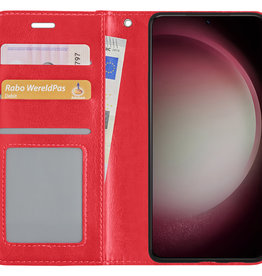 NoXx NoXx Samsung Galaxy S23 Ultra Hoesje Bookcase - Rood