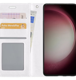 NoXx NoXx Samsung Galaxy S23 Ultra Hoesje Bookcase - Wit