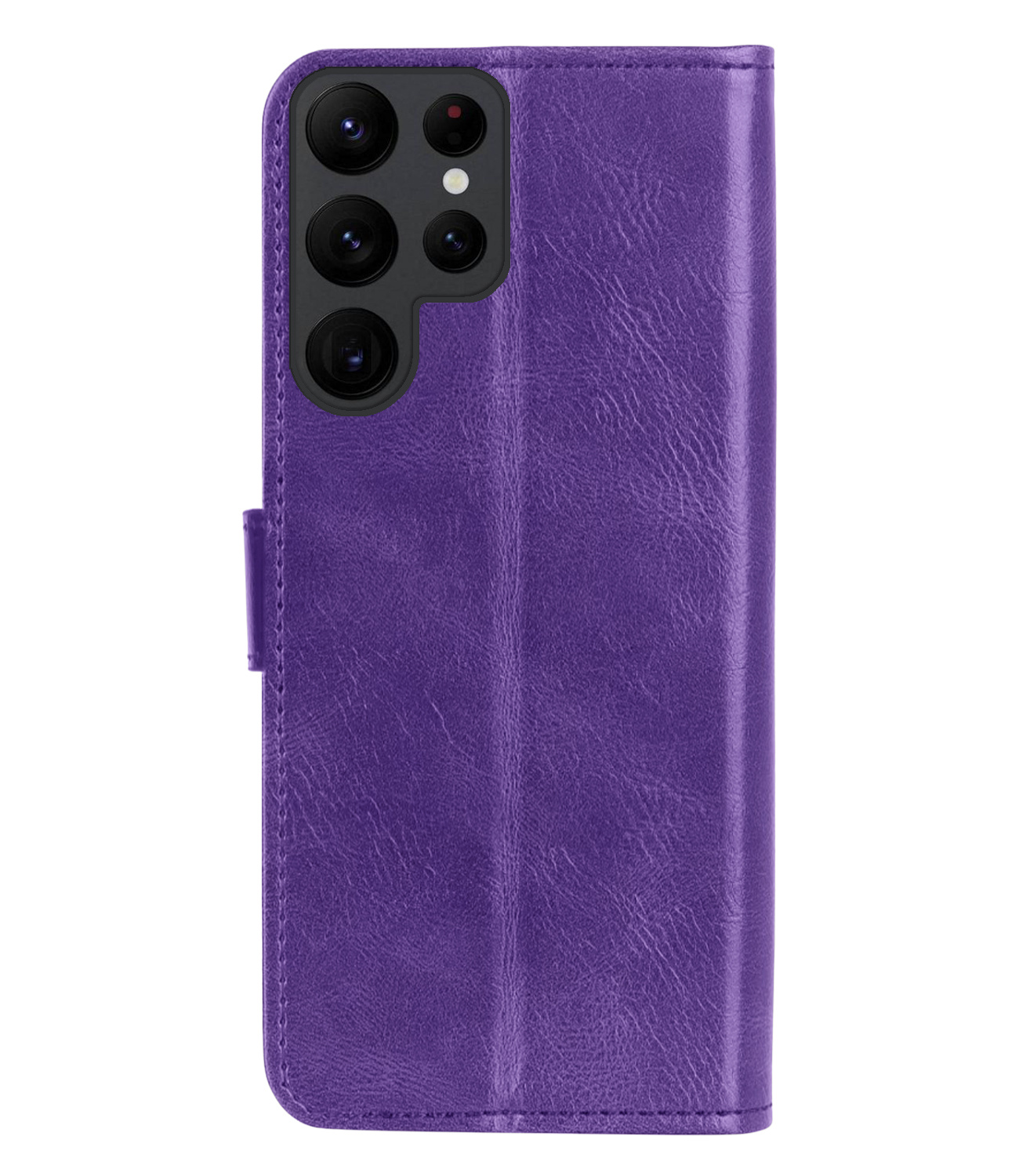 Nomfy Hoesje Geschikt voor Samsung S23 Ultra Hoes Bookcase Flipcase Book Cover - Hoes Geschikt voor Samsung Galaxy S23 Ultra Hoesje Book Case - Paars