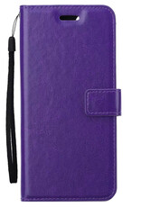 Nomfy Hoesje Geschikt voor Samsung S23 Ultra Hoes Bookcase Flipcase Book Cover - Hoes Geschikt voor Samsung Galaxy S23 Ultra Hoesje Book Case - Paars