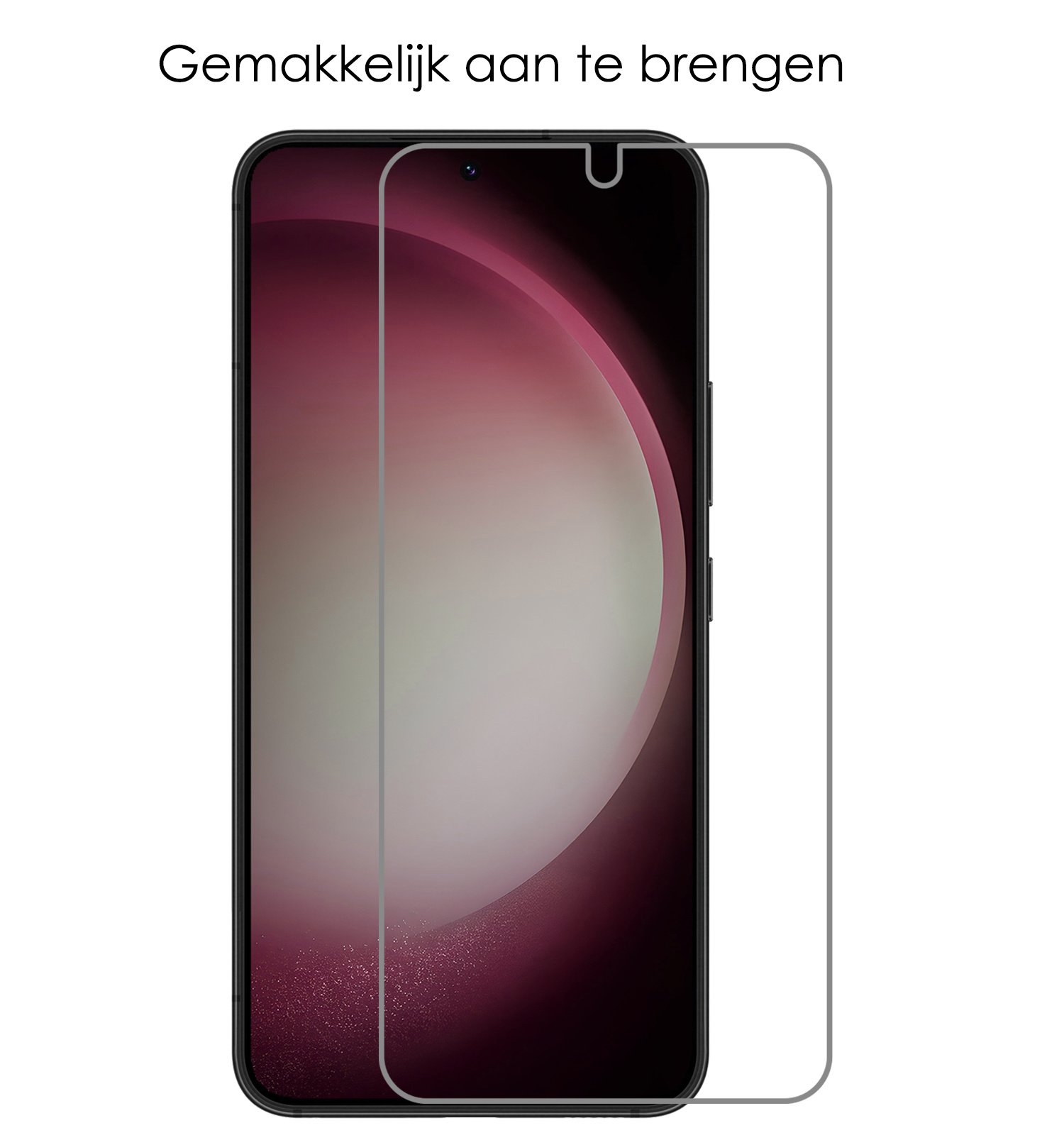 NoXx Hoes Geschikt voor Samsung S23 Hoesje Cover Siliconen Back Case Hoes Met 2x Screenprotector - Geel