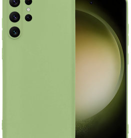 BASEY. BASEY. Samsung Galaxy S23 Ultra Hoesje Siliconen - Groen