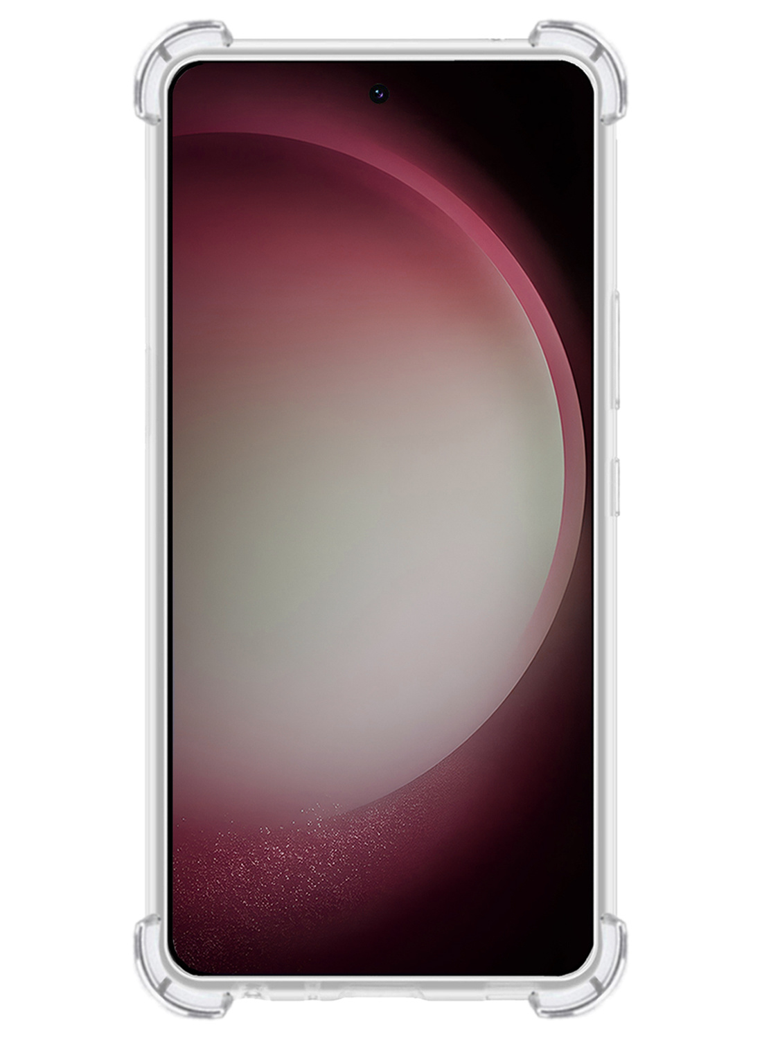 NoXx Hoes Geschikt voor Samsung S23 Plus Hoesje Pasjeshouder Cover Shock Proof Case Siliconen Hoes Met Kaarthouder - Transparant