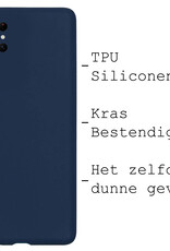 BASEY. Hoes Geschikt voor Samsung S23 Ultra Hoesje Siliconen Back Cover Case - Hoesje Geschikt voor Samsung Galaxy S23 Ultra Hoes Cover Hoesje - Donkerblauw - 2 Stuks