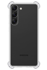 BASEY. Hoes Geschikt voor Samsung S23 Plus Hoesje Shock Proof Case Hoes Siliconen - Hoesje Geschikt voor Samsung Galaxy S23 Plus Hoes Cover Shockproof - Transparant