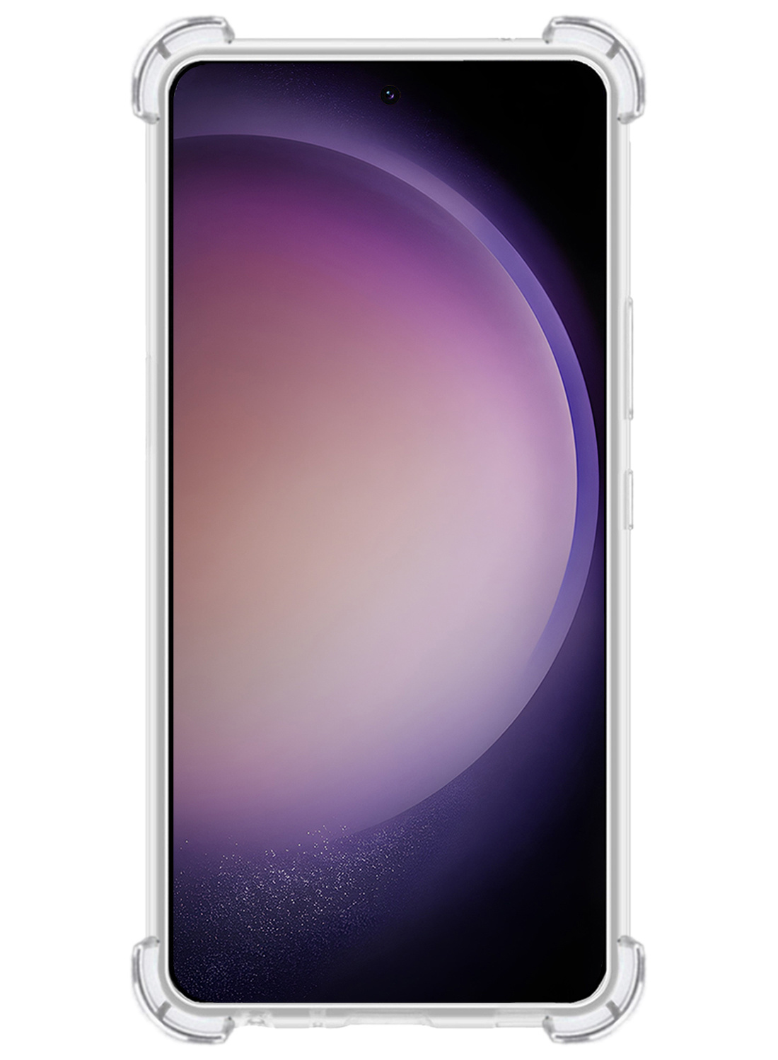 Nomfy Hoesje Geschikt voor Samsung S23 Ultra Hoesje Shock Proof Cover Case Shockproof - Hoes Geschikt voor Samsung Galaxy S23 Ultra Hoes Siliconen Back Case - Transparant - 2 PACK