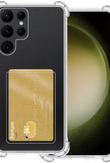 BASEY. Hoes Geschikt voor Samsung S23 Ultra Hoesje Shock Proof Case Hoes - Hoesje Geschikt voor Samsung Galaxy S23 Ultra Hoes Cover Shockproof - Transparant