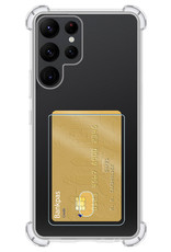 BASEY. Hoes Geschikt voor Samsung S23 Ultra Hoesje Shock Proof Case Hoes - Hoesje Geschikt voor Samsung Galaxy S23 Ultra Hoes Cover Shockproof - Transparant