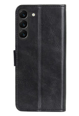 BASEY. Hoes Geschikt voor Samsung S23 Plus Hoesje Bookcase Hoes Flip Case Book Cover Met Screenprotector - Hoesje Geschikt voor Samsung Galaxy S23 Plus Hoes Book Case Hoesje - Zwart