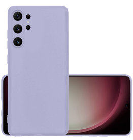 NoXx NoXx Samsung Galaxy S23 Ultra Hoesje Siliconen - Lila