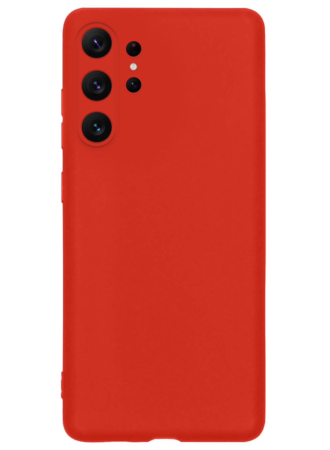 Nomfy Hoesje Geschikt voor Samsung S23 Ultra Hoesje Siliconen Cover Case - Hoes Geschikt voor Samsung Galaxy S23 Ultra Hoes Back Case - Rood