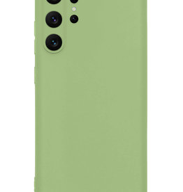Nomfy Samsung Galaxy S23 Ultra Hoesje Siliconen - Groen