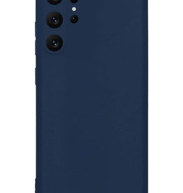 Nomfy Nomfy Samsung Galaxy S23 Ultra Hoesje Siliconen - Donkerblauw