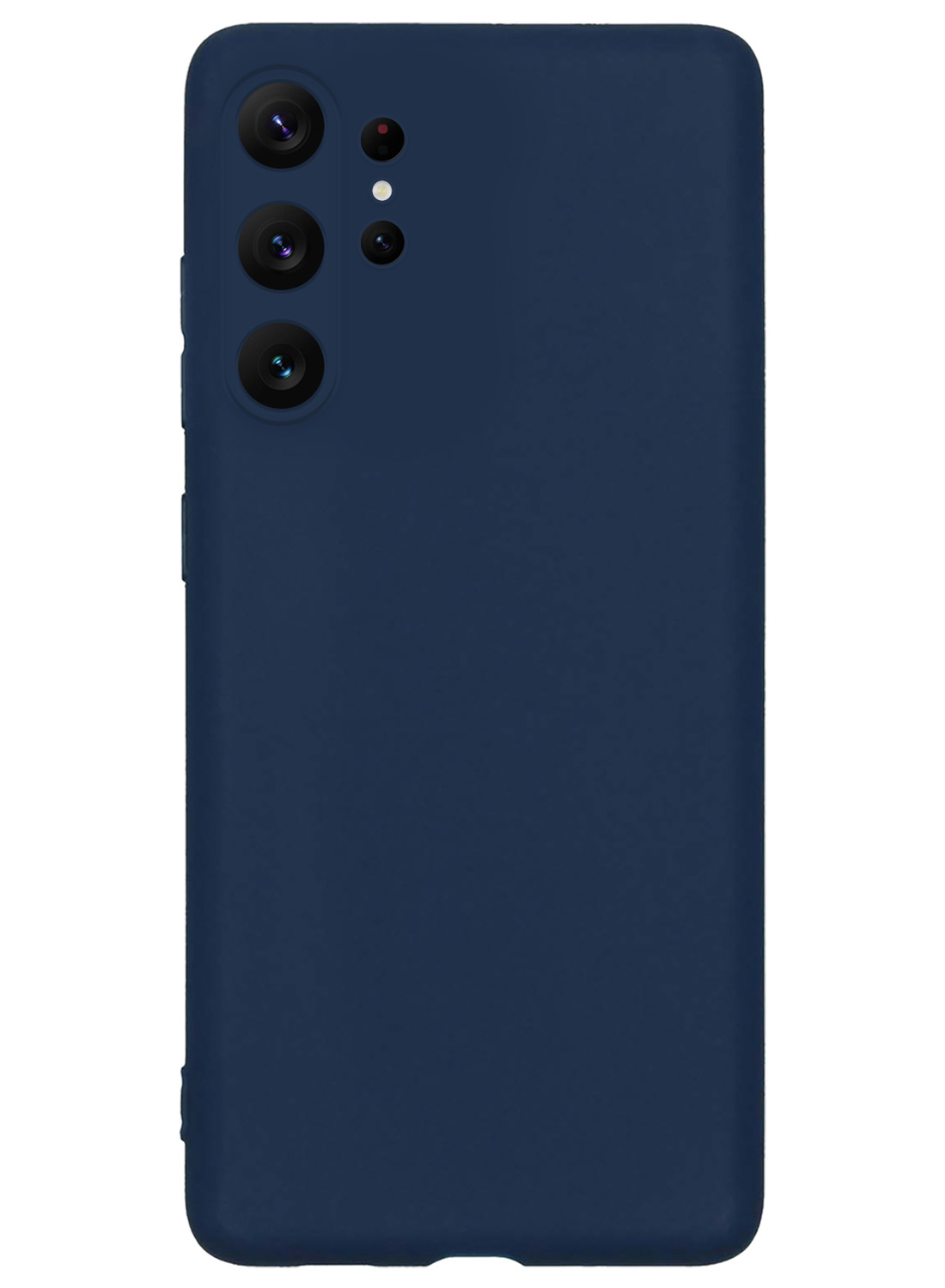 Nomfy Hoesje Geschikt voor Samsung S23 Ultra Hoesje Siliconen Cover Case - Hoes Geschikt voor Samsung Galaxy S23 Ultra Hoes Back Case - Donkerblauw