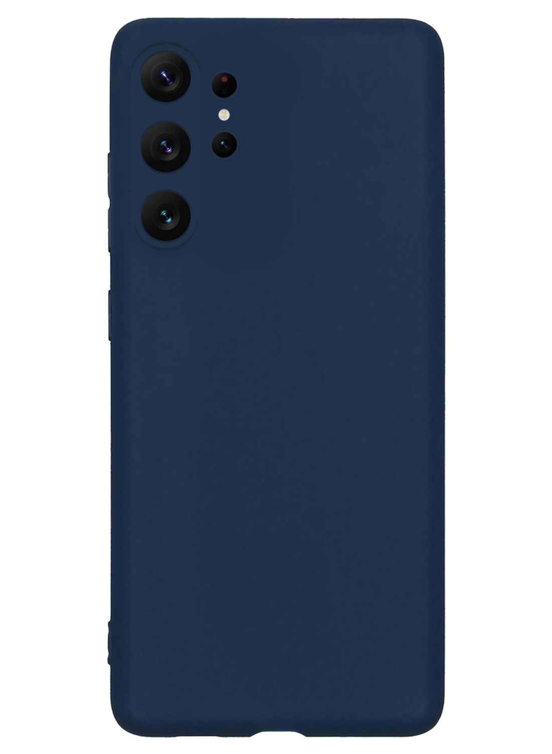 NoXx Hoes Geschikt voor Samsung S23 Ultra Hoesje Cover Siliconen Back Case Hoes - Donkerblauw - 2x