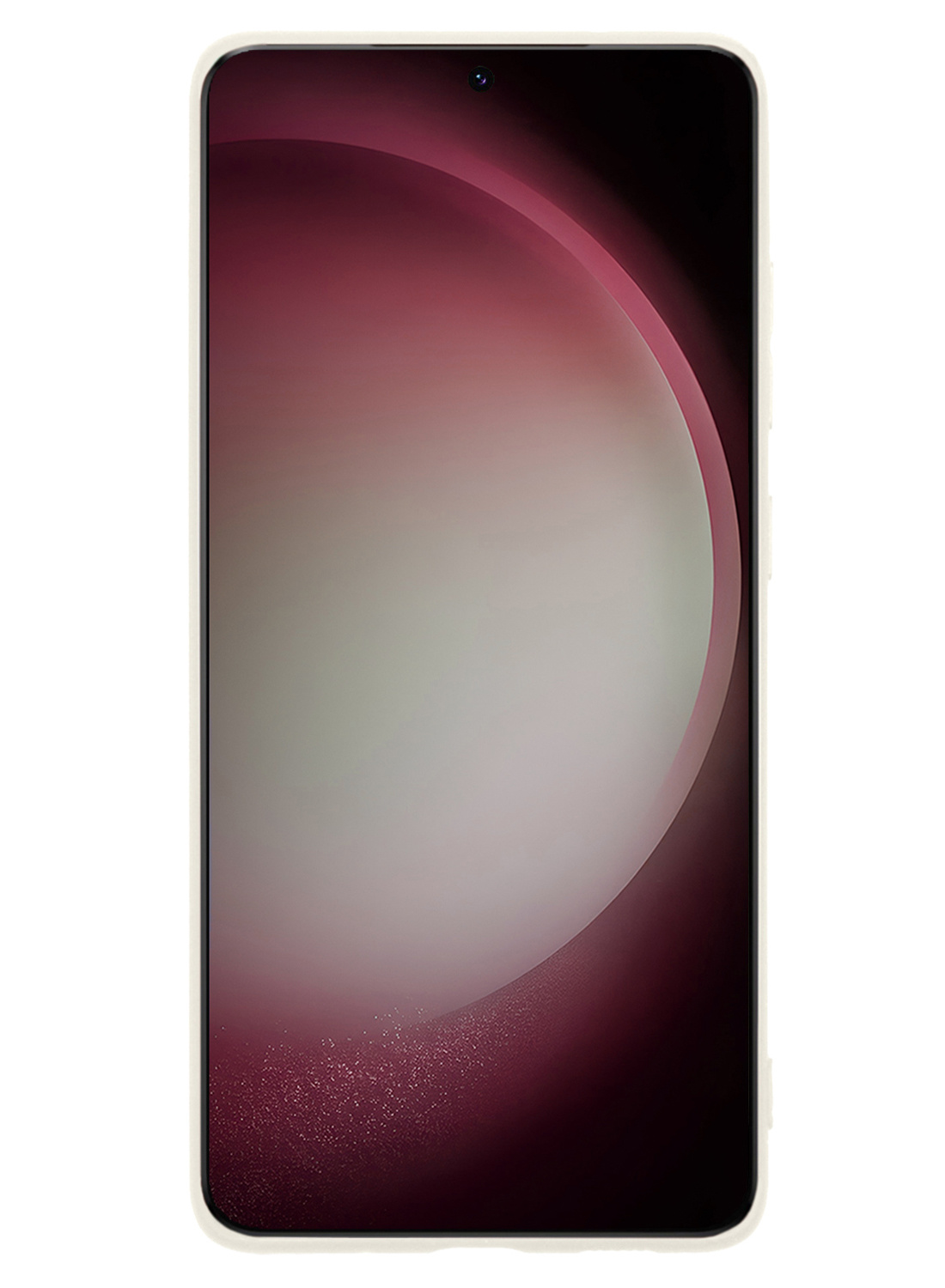 NoXx Hoes Geschikt voor Samsung S23 Ultra Hoesje Cover Siliconen Back Case Hoes - Wit