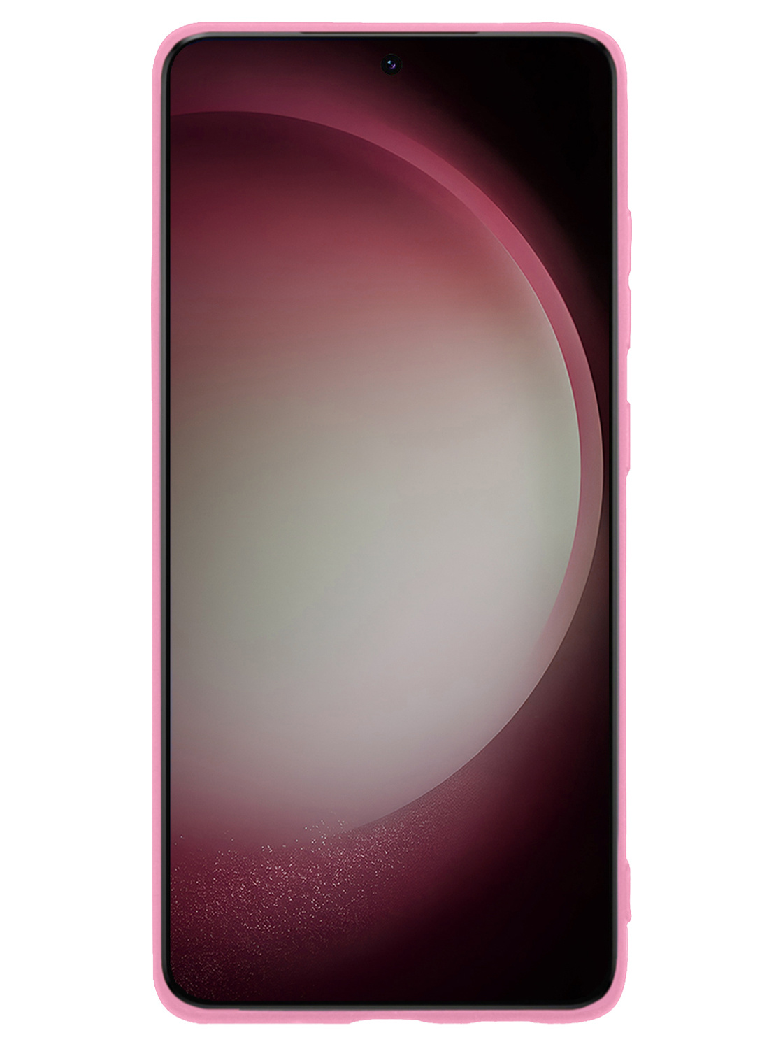 NoXx Hoes Geschikt voor Samsung S23 Ultra Hoesje Cover Siliconen Back Case Hoes - Lichtroze - 2x