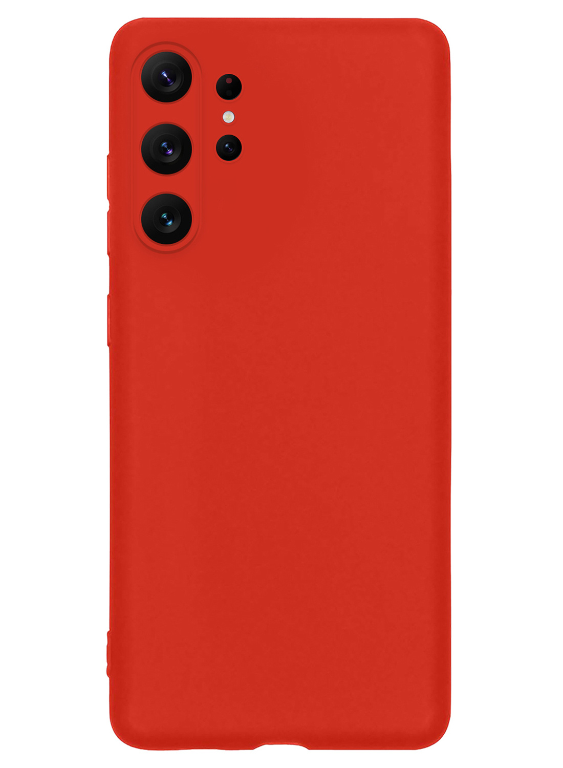 NoXx Hoes Geschikt voor Samsung S23 Ultra Hoesje Cover Siliconen Back Case Hoes - Rood - 2x