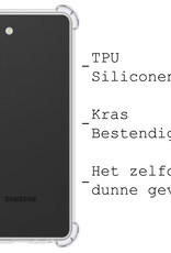 BASEY. Hoes Geschikt voor Samsung S23 Plus Hoesje Shock Proof Case Hoes Siliconen Met 2x Screenprotector - Hoesje Geschikt voor Samsung Galaxy S23 Plus Hoes Cover Shockproof - Transparant