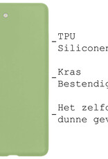 BASEY. Hoes Geschikt voor Samsung S23 Plus Hoesje Siliconen Back Cover Case Met Screenprotector - Hoesje Geschikt voor Samsung Galaxy S23 Plus Hoes Cover Hoesje - Groen