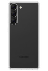 BASEY. Hoes Geschikt voor Samsung S23 Plus Hoesje Siliconen Back Cover Case Met Screenprotector - Hoesje Geschikt voor Samsung Galaxy S23 Plus Hoes Cover Hoesje - Transparant