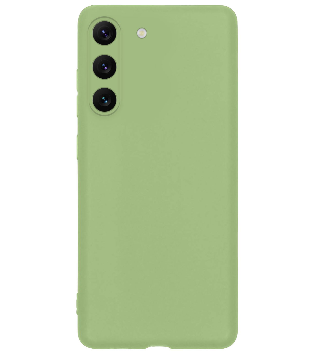 BASEY. Hoes Geschikt voor Samsung S23 Plus Hoesje Siliconen Back Cover Case Met 2x Screenprotector - Hoesje Geschikt voor Samsung Galaxy S23 Plus Hoes Cover Hoesje - Groen