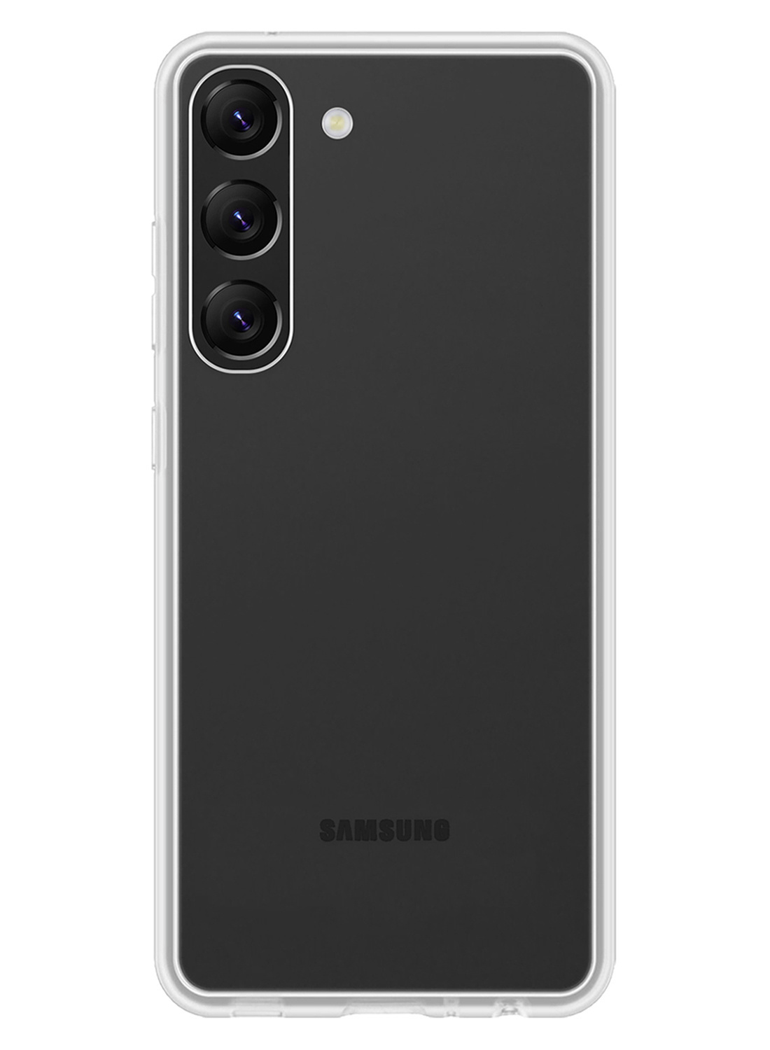 NoXx Hoes Geschikt voor Samsung S23 Plus Hoesje Cover Siliconen Back Case Hoes Met Screenprotector - Transparant