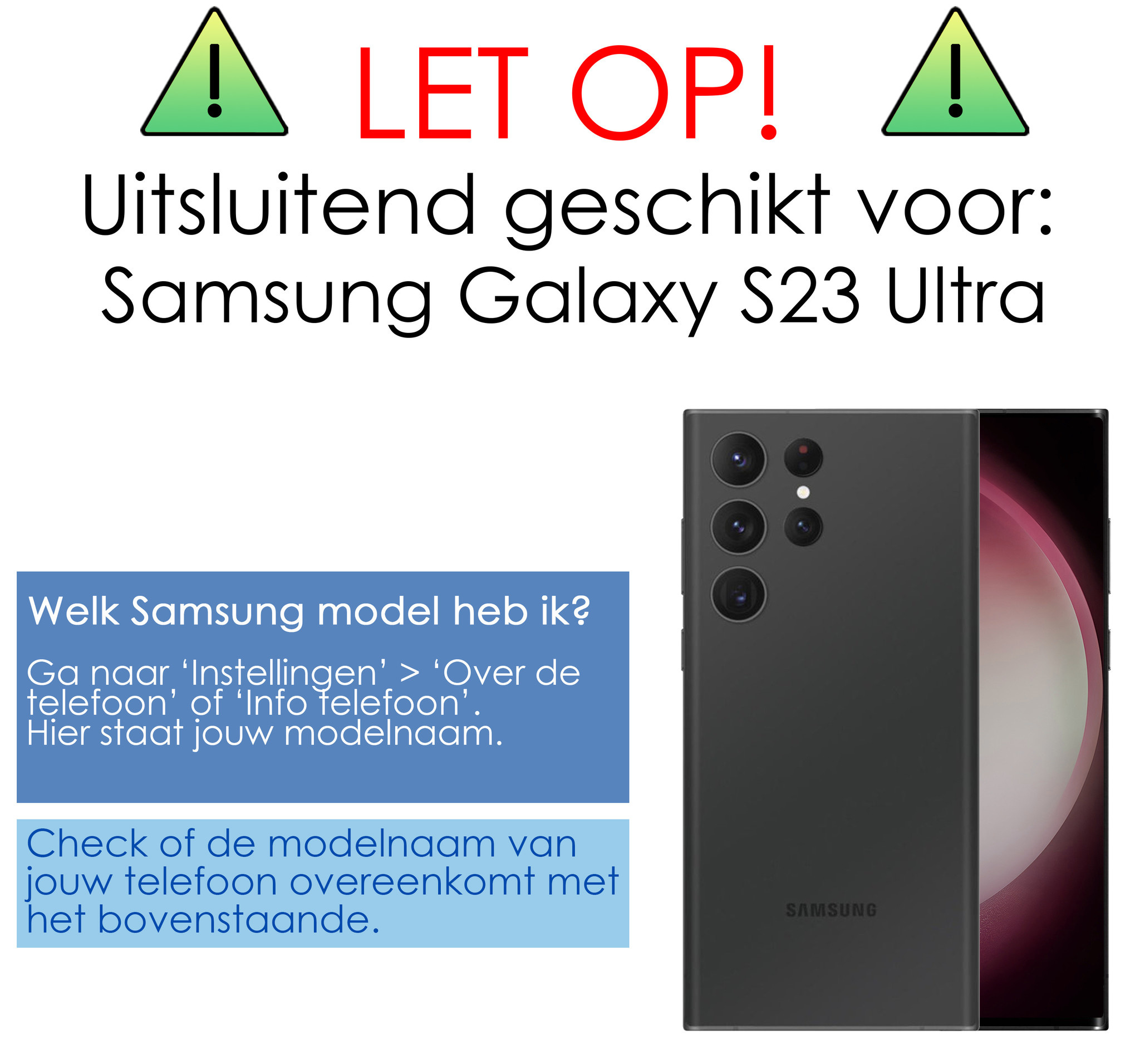 Samsung Galaxy S23 Ultra Hoesje Book Case Hoes Flip Cover Bookcase 2x Met Screenprotector - Licht Roze