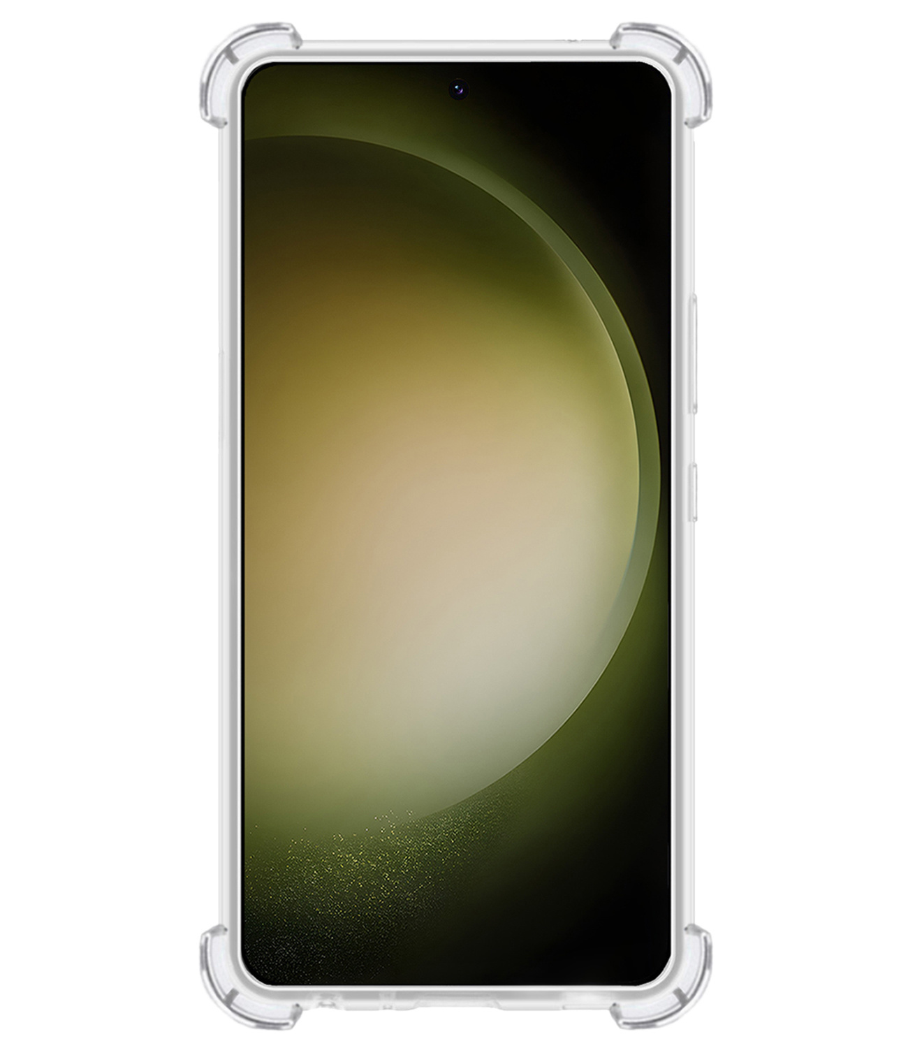 BASEY. Hoes Geschikt voor Samsung S23 Ultra Hoesje Shock Proof Case Hoes Met 2x Screenprotector - Hoesje Geschikt voor Samsung Galaxy S23 Ultra Hoes Cover Shockproof - Transparant