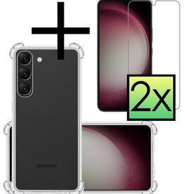 NoXx NoXx Samsung Galaxy S23 Plus Hoesje Shockproof Met 2x Screenprotector