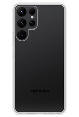 BASEY. Hoes Geschikt voor Samsung S23 Ultra Hoesje Siliconen Back Cover Case Met Screenprotector - Hoesje Geschikt voor Samsung Galaxy S23 Ultra Hoes Cover Hoesje - Transparant