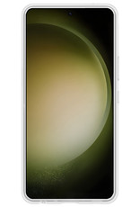 BASEY. Hoes Geschikt voor Samsung S23 Ultra Hoesje Siliconen Back Cover Case Met 2x Screenprotector - Hoesje Geschikt voor Samsung Galaxy S23 Ultra Hoes Cover Hoesje - Transparant